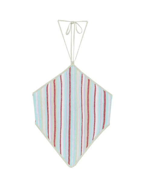Asta Resort Marielle striped halterneck top