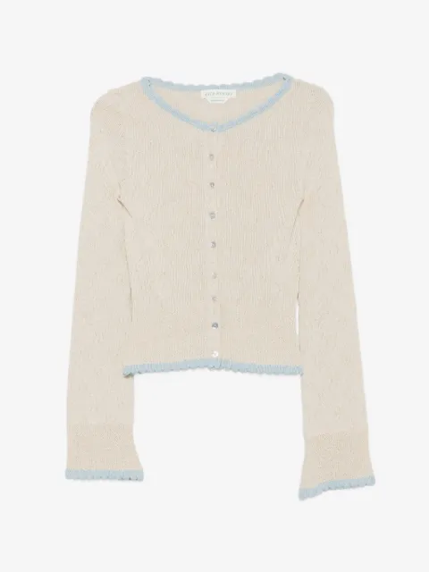 Asta Resort Franca scallop-edge cardigan