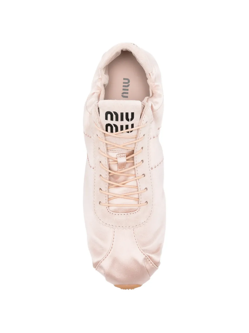Miu Sneakers met suède vlakken Roze