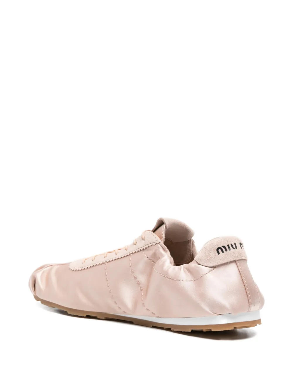 Miu Sneakers met suède vlakken Roze