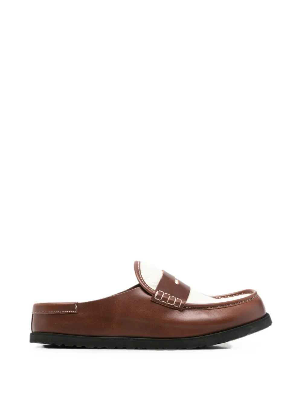 Birkenstock Naples penny-strap mules - Braun