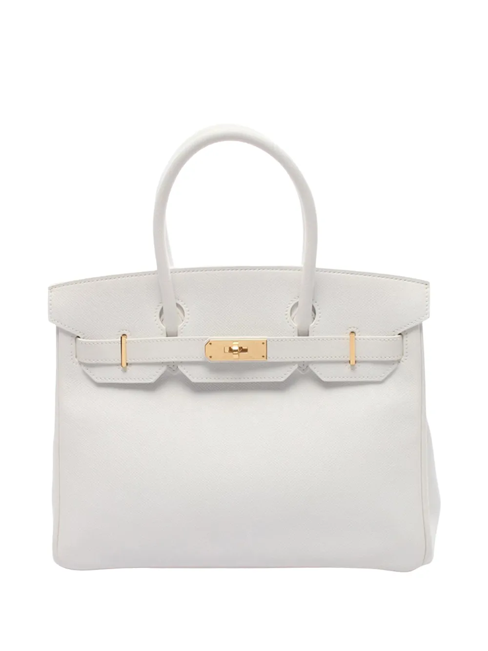 Hermès Pre-Owned 2011 Epsom Birkin Retourne 30 handbag - Bianco