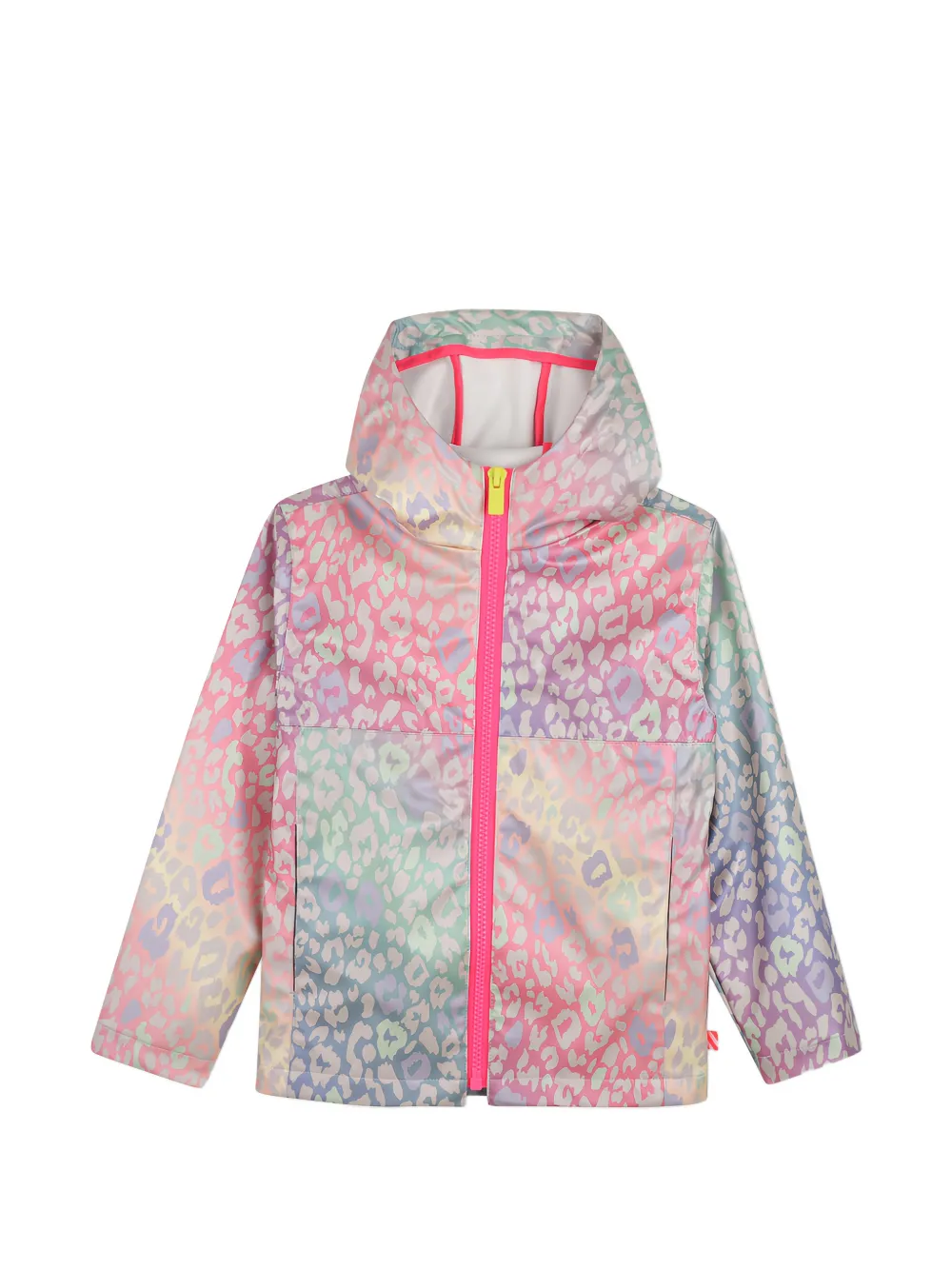 Billieblush animal print hooded coat - Pink