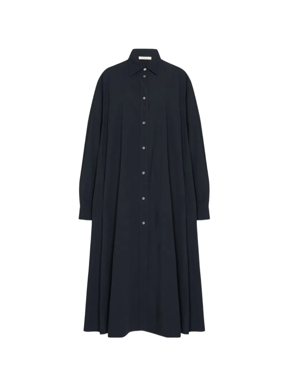 The Row Zeph buttoned shirt-dress - Nero