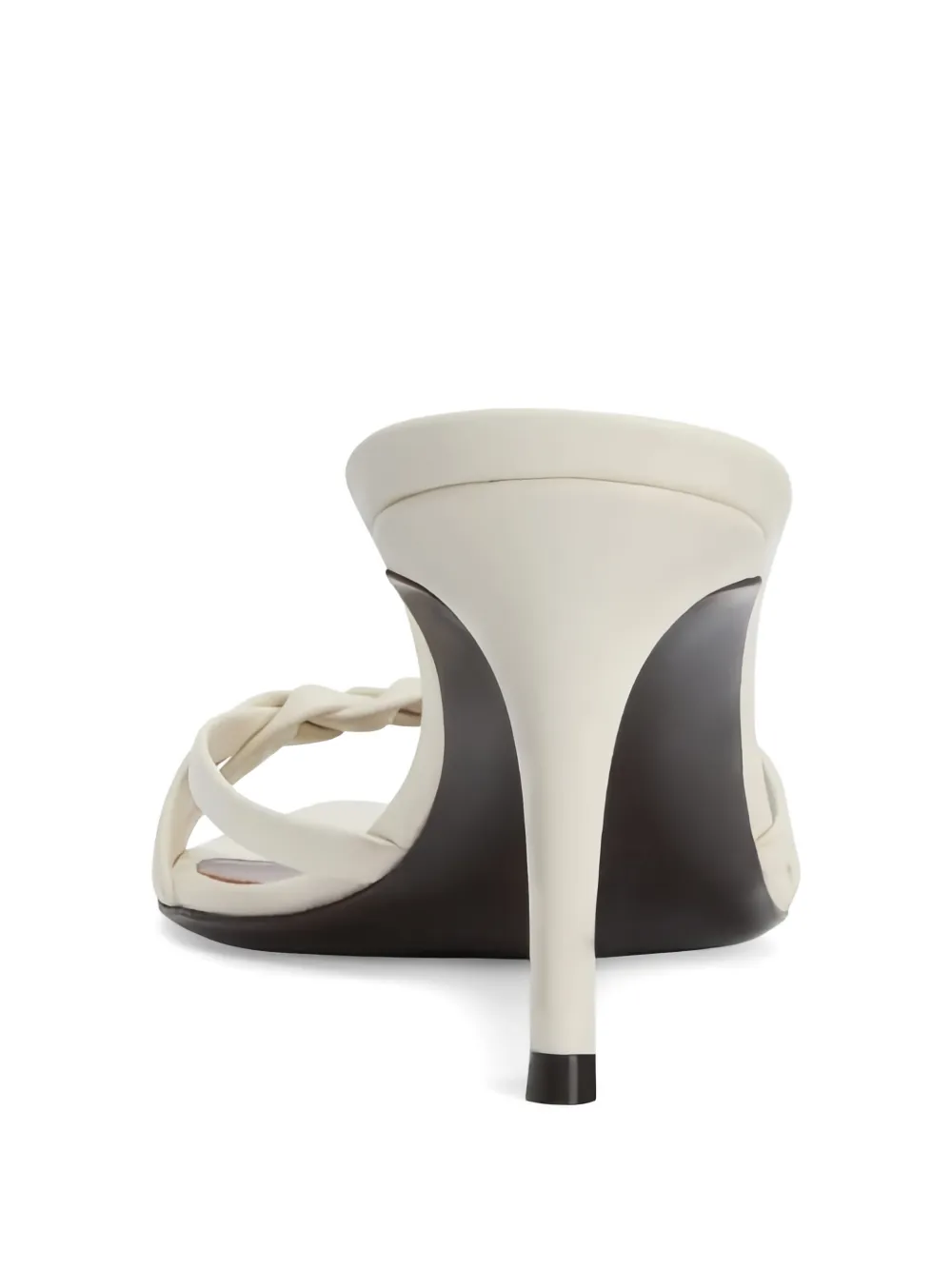 Giuseppe Zanotti Intrigo Braid 70 braided strips mules Wit