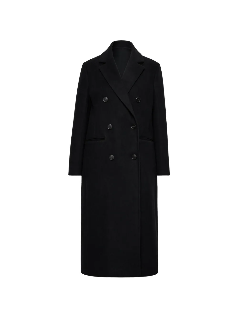 Reformation Lucas double-breasted coat - Nero