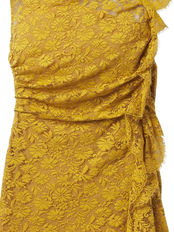 A.L.C. Astra Ruffled Mini Dress | Yellow | FARFETCH AO A.L.C. Astra Ruffled Mini Dress | Yellow | FARFETCH AO