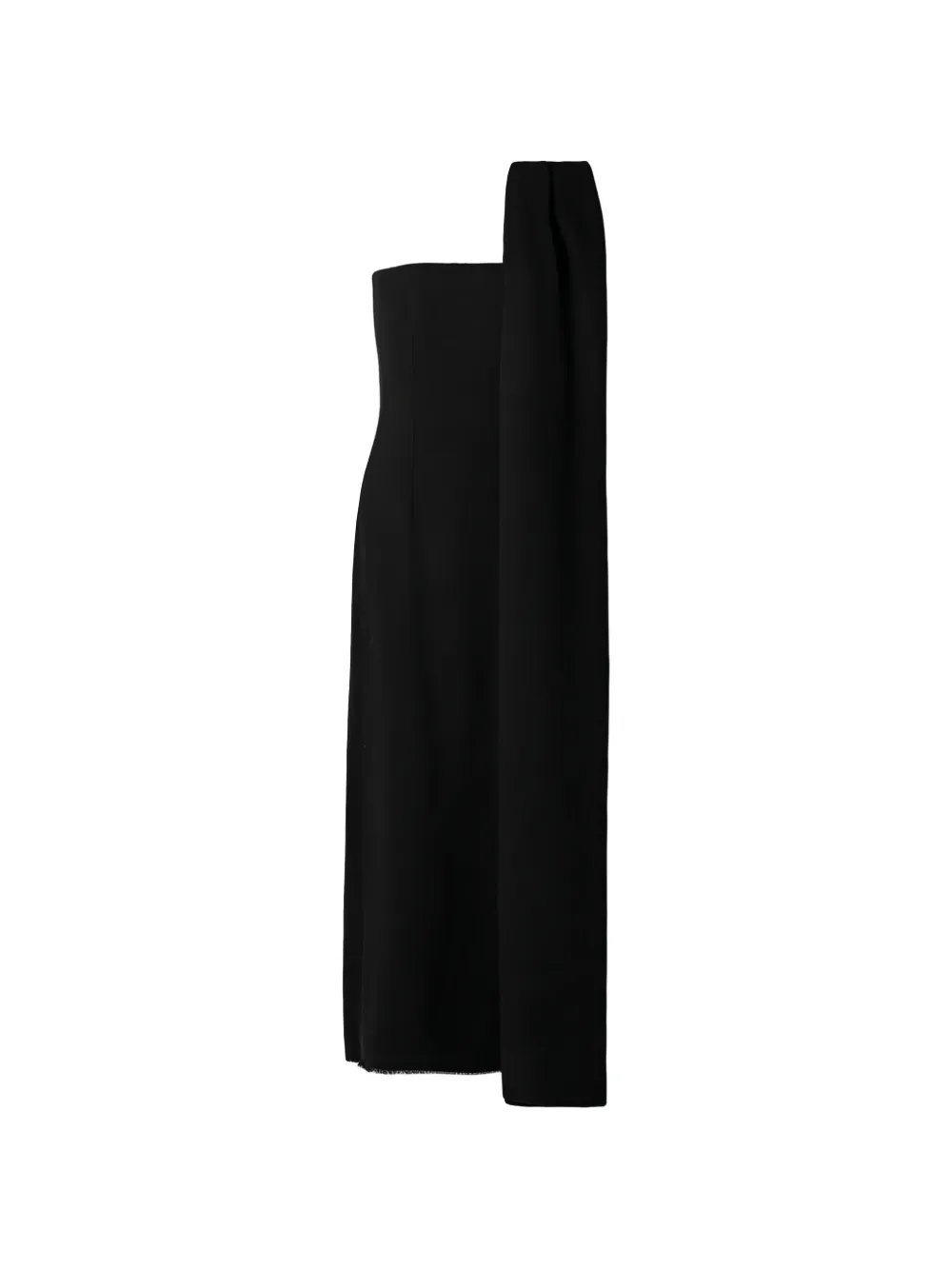 The Row asymmetric draped dress - Nero