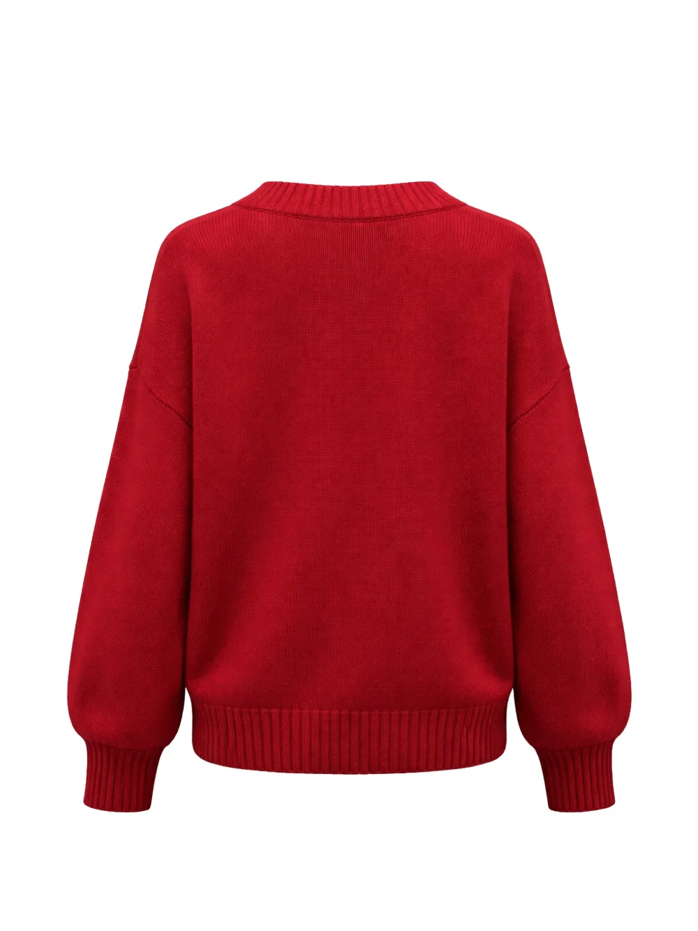  Reformation Pull Jadey à Col V - Rouge 