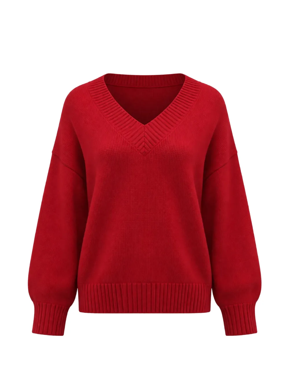 Reformation Jadey V-neck sweater - Rosso
