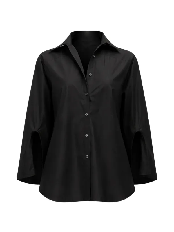 3.1 Phillip Lim カスケードスリーブ シャツ | ブラック | FARFETCH JP