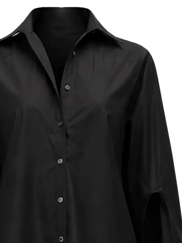 3.1 Phillip Lim カスケードスリーブ シャツ | ブラック | FARFETCH JP