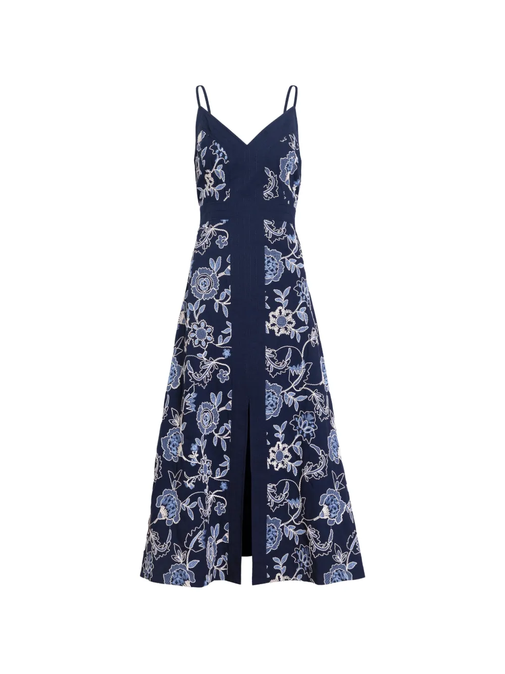 Tanya Taylor Madden floral-print midi dress - Blau
