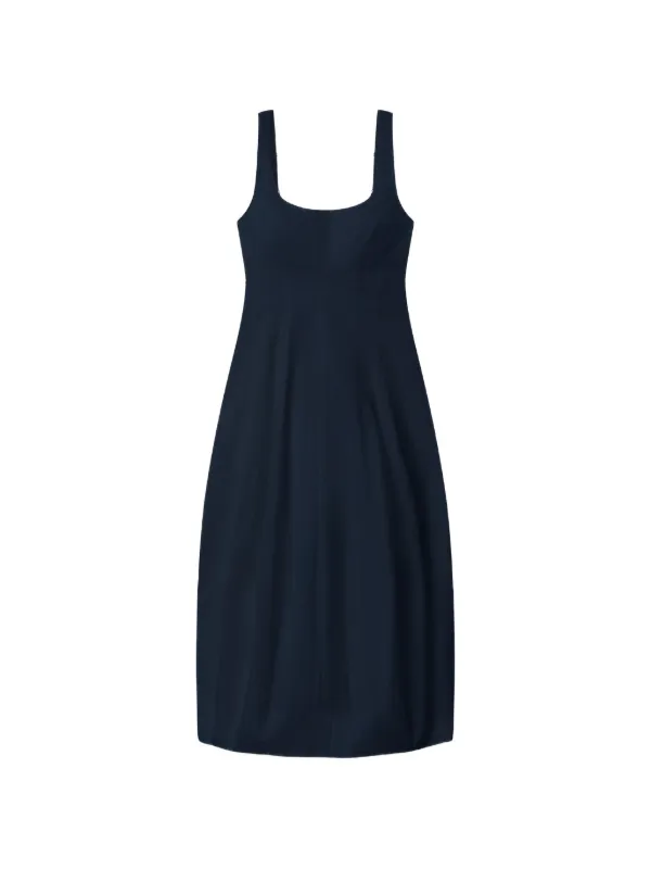 A.L.C. Veda Square-neck Midi Dress in Blue
