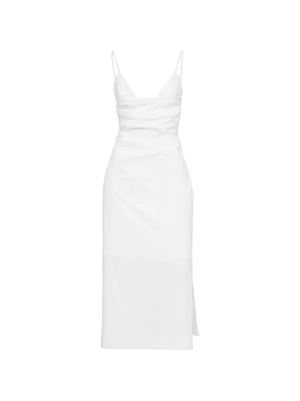 Patrizia Pepe Midi bustier poplin dress Woman Size 42 Patrizia Pepe Midi bustier poplin dress Woman Size 42