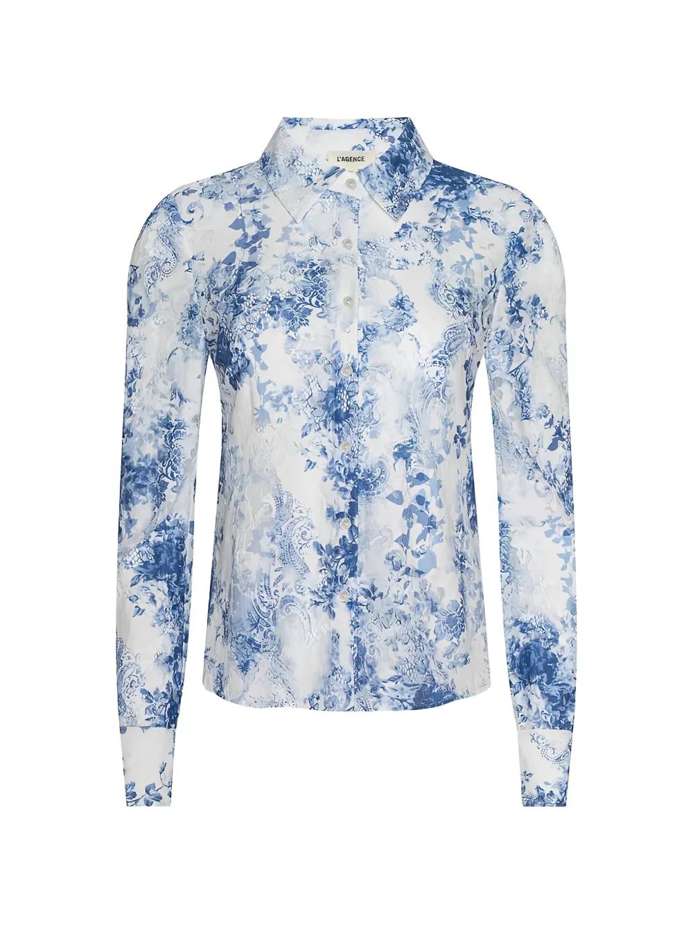L'Agence Maria lace button blouse - Bianco