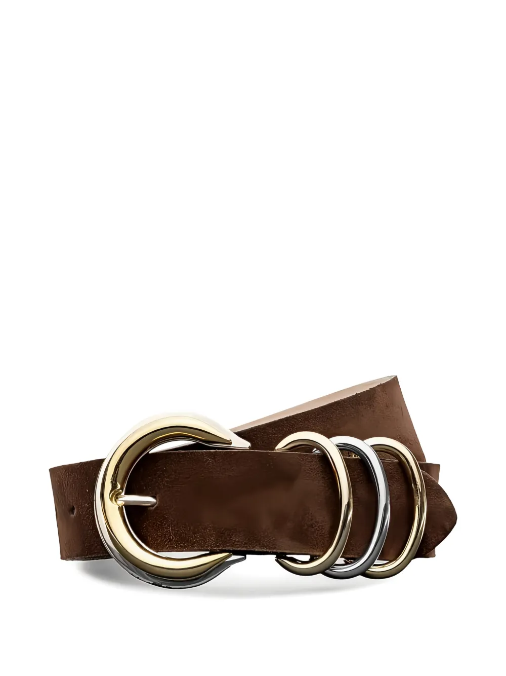 L'Agence Tobar ring leather belt - Marrone