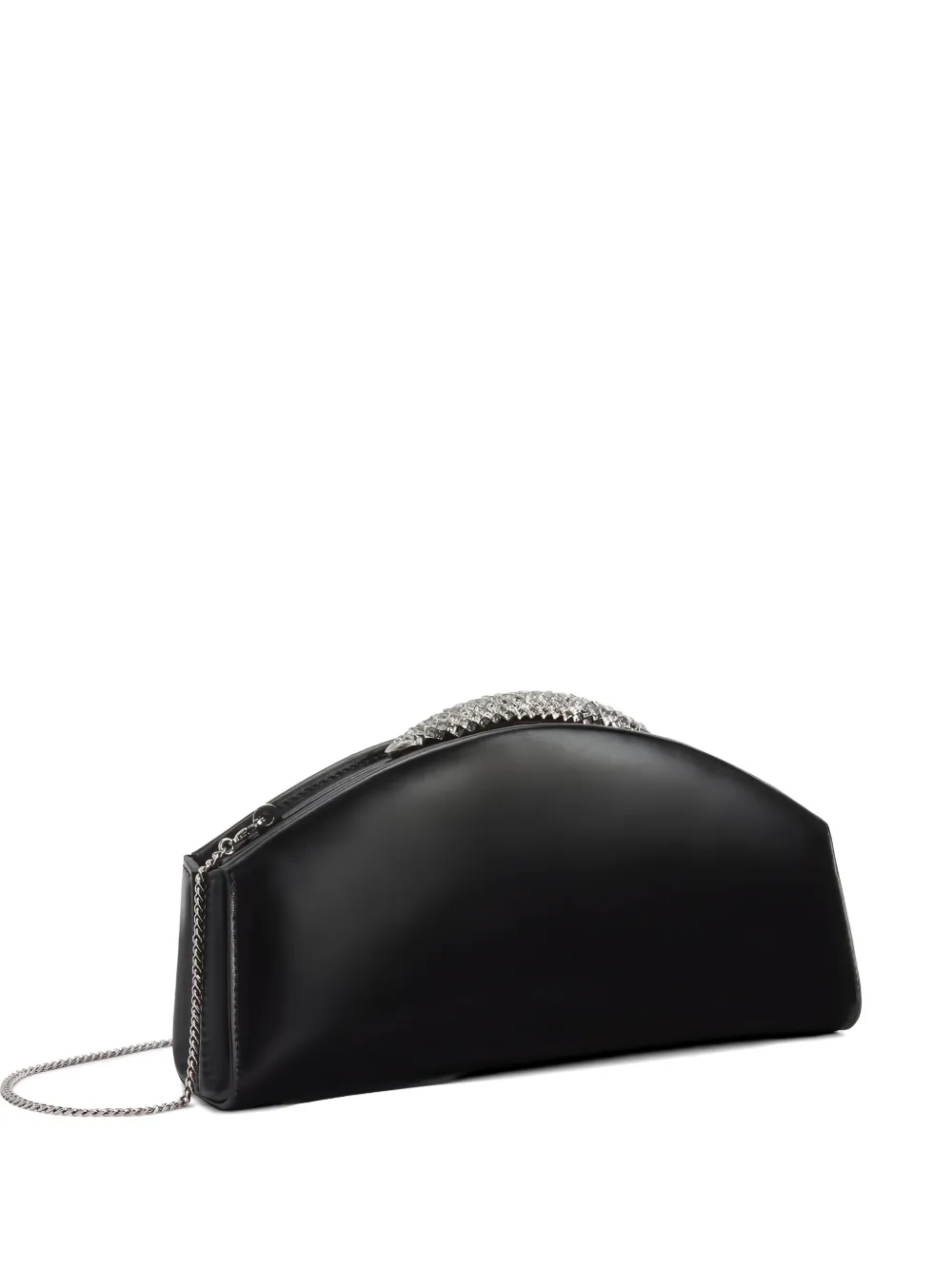Giuseppe Zanotti Atena leather clutch bag - Nero