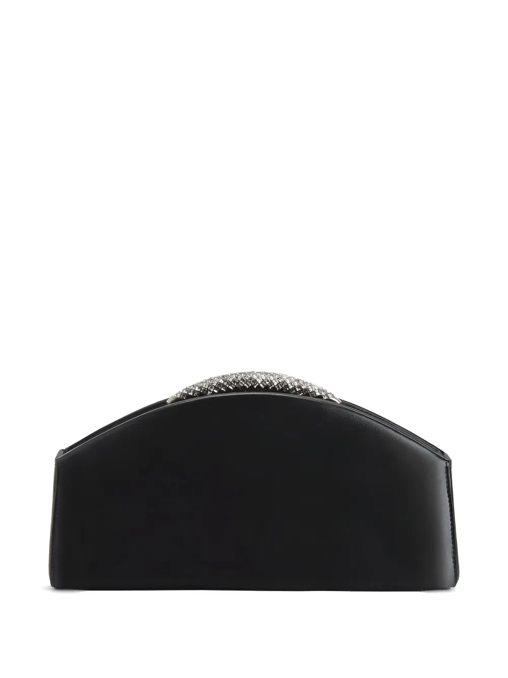 Giuseppe Zanotti Atena leren clutch Zwart