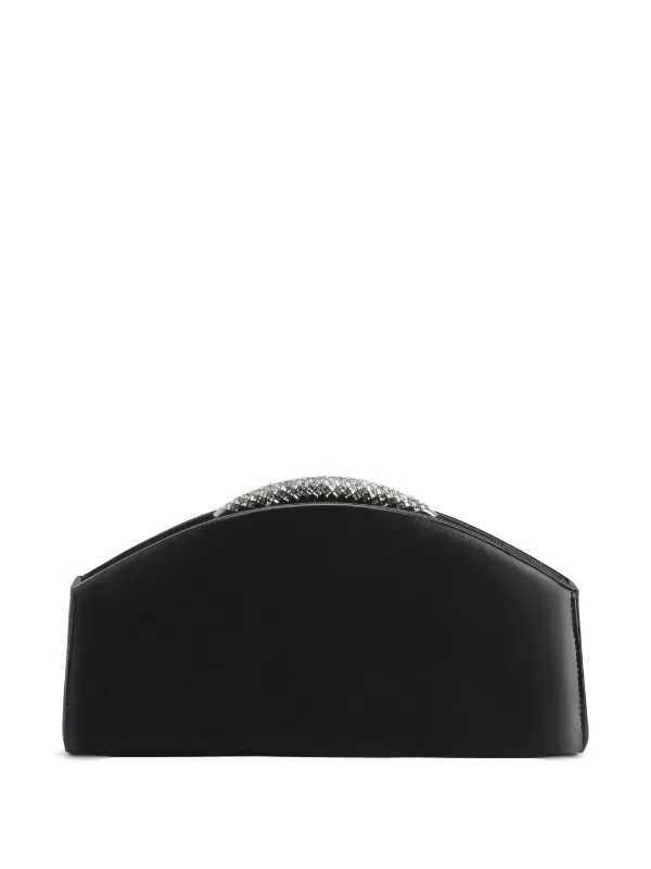 Giuseppe Zanotti Atena レザークラッチバッグ | ブラック | FARFETCH JP