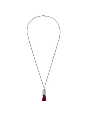LEMAIRE Personal Brush Necklace | Silver | FARFETCH