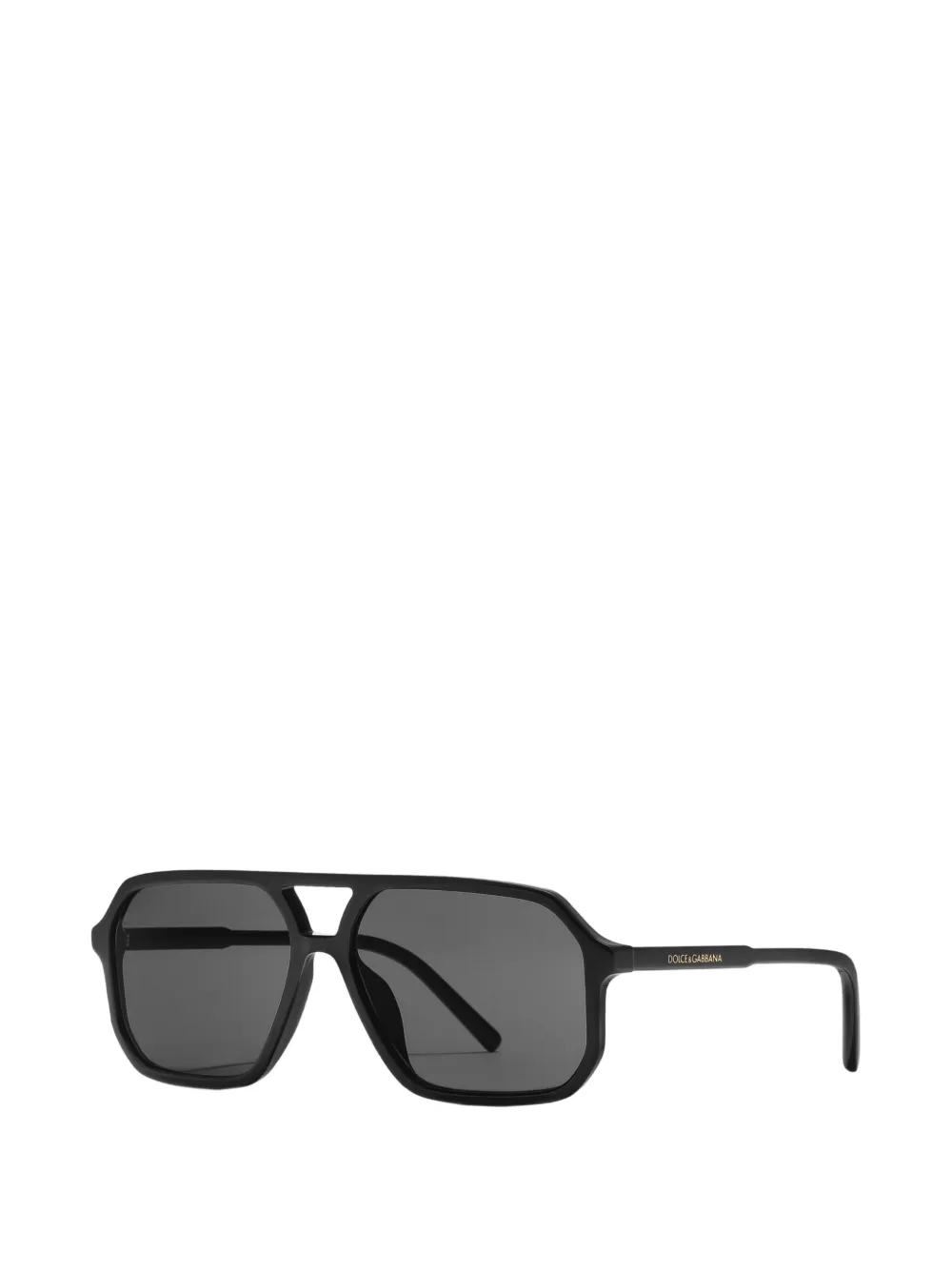Dolce & Gabbana Eyewear Browline zonnebril Zwart