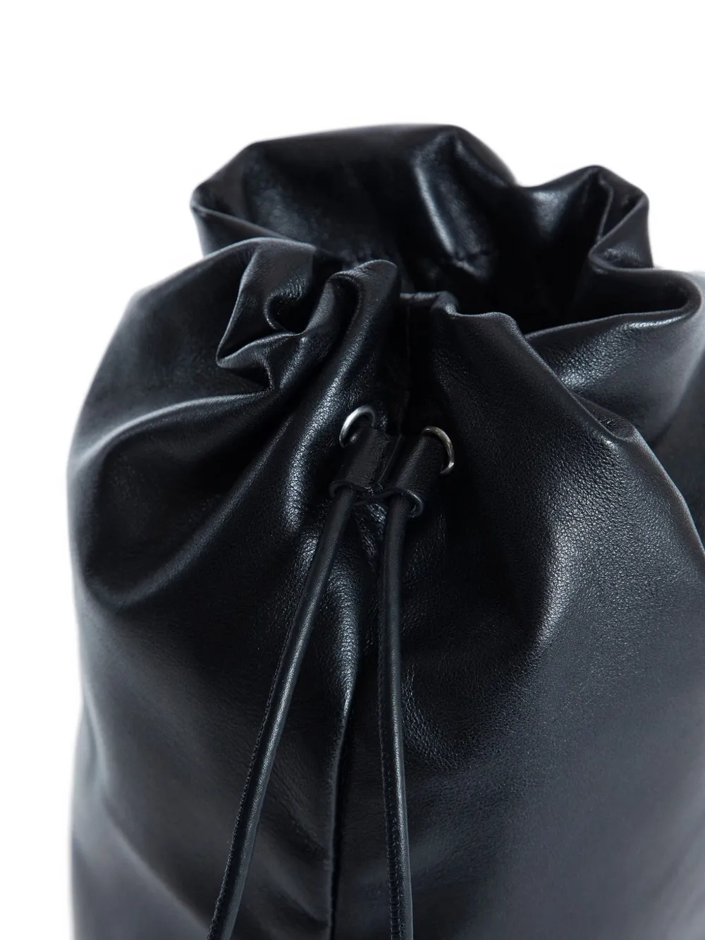 The Row Clutch met trekkoord Zwart