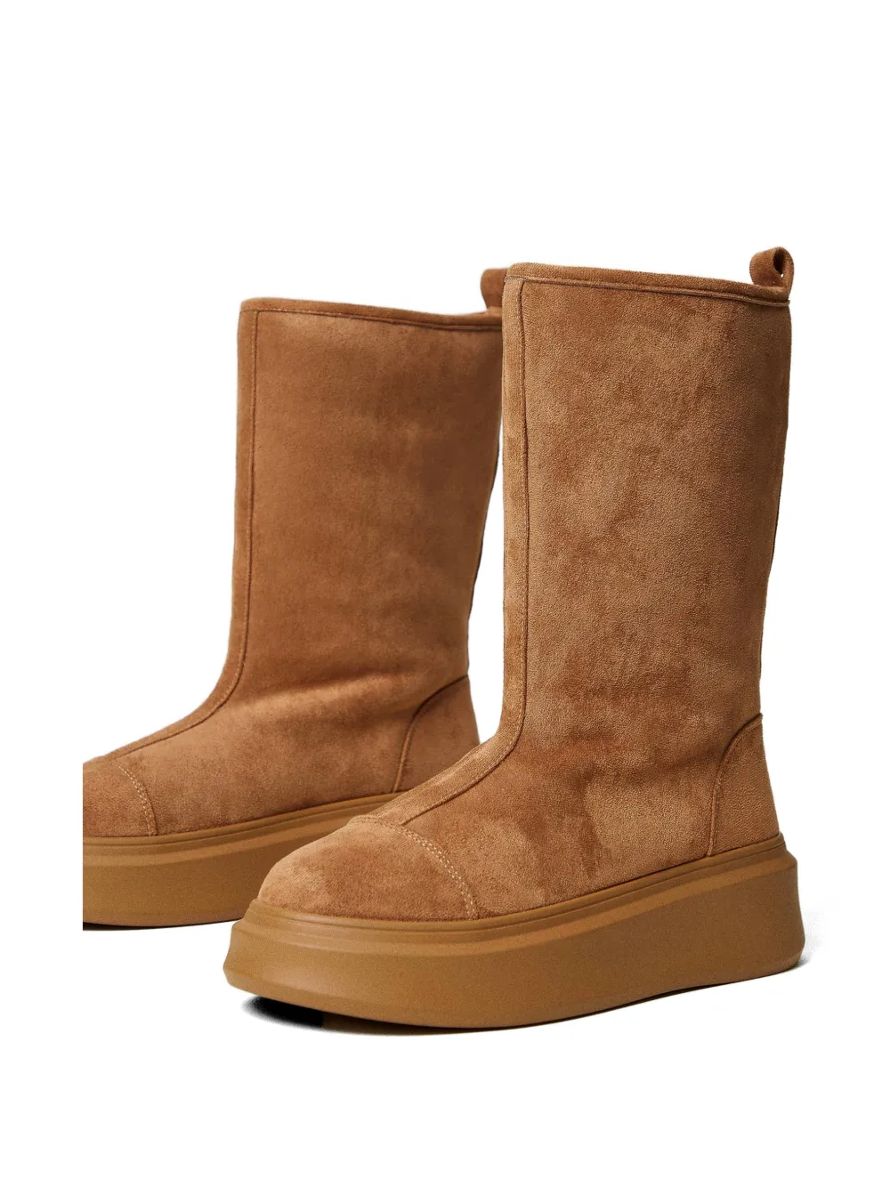 TWINSET lined platform boots Beige