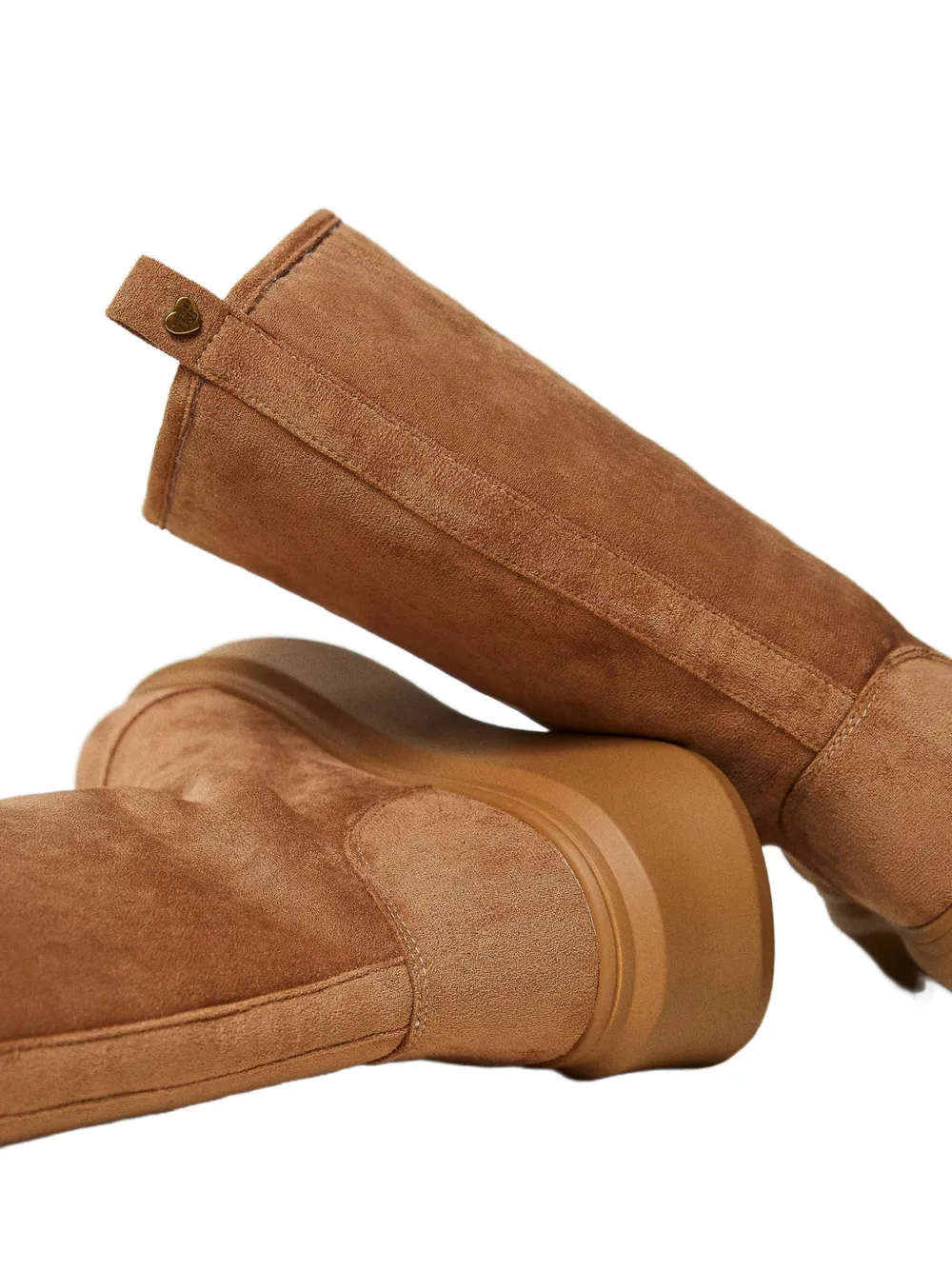 TWINSET lined platform boots Beige