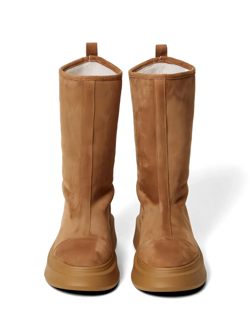 TWINSET lined platform boots Beige