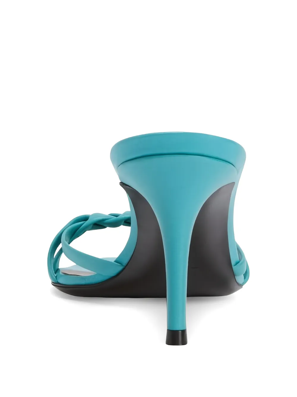 Giuseppe Zanotti Indigo Braid braided strips mules Blauw