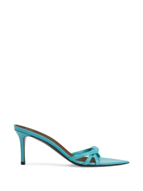 Giuseppe Zanotti Indigo Braid braided strips mules