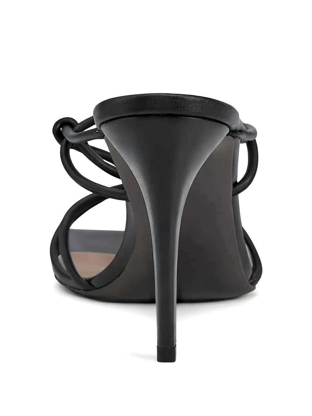 Giuseppe Zanotti knotted detail square toe mules Zwart