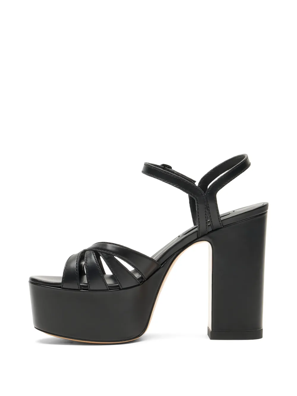 Casadei Elsa platform strap sandals Zwart