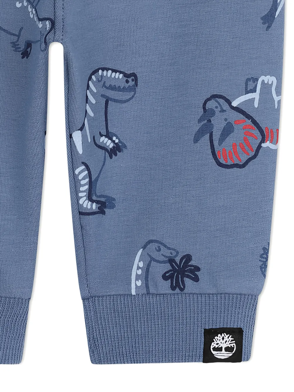 Timberland Kids Trainingsbroek met dinosaurus-print Blauw