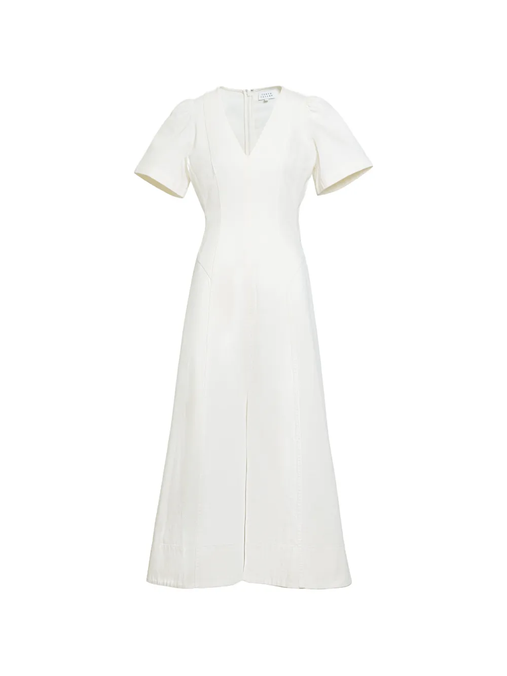 Tanya Taylor Renzo V-neck midi dress - Bianco