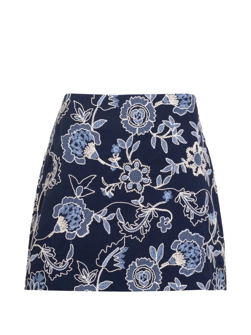 Tanya Taylor Ari floral-print skirt - Blu