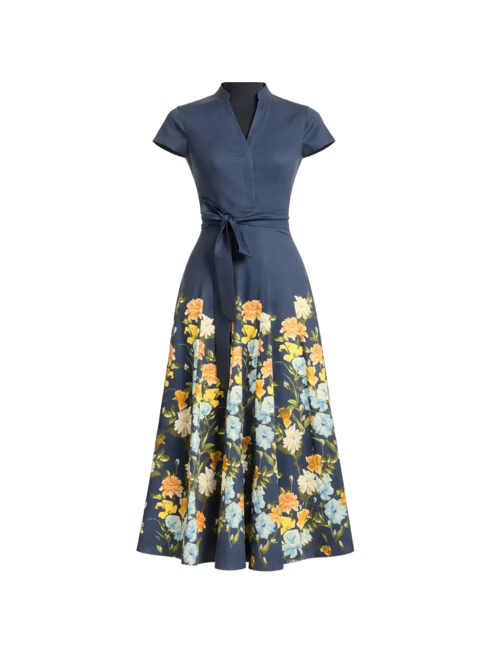 Sachin & Babi floral-print midi dress - Blu