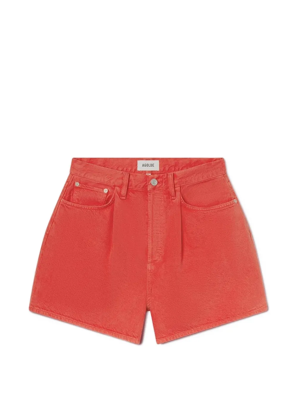 AGOLDE Rhoda pleated shorts - Arancione
