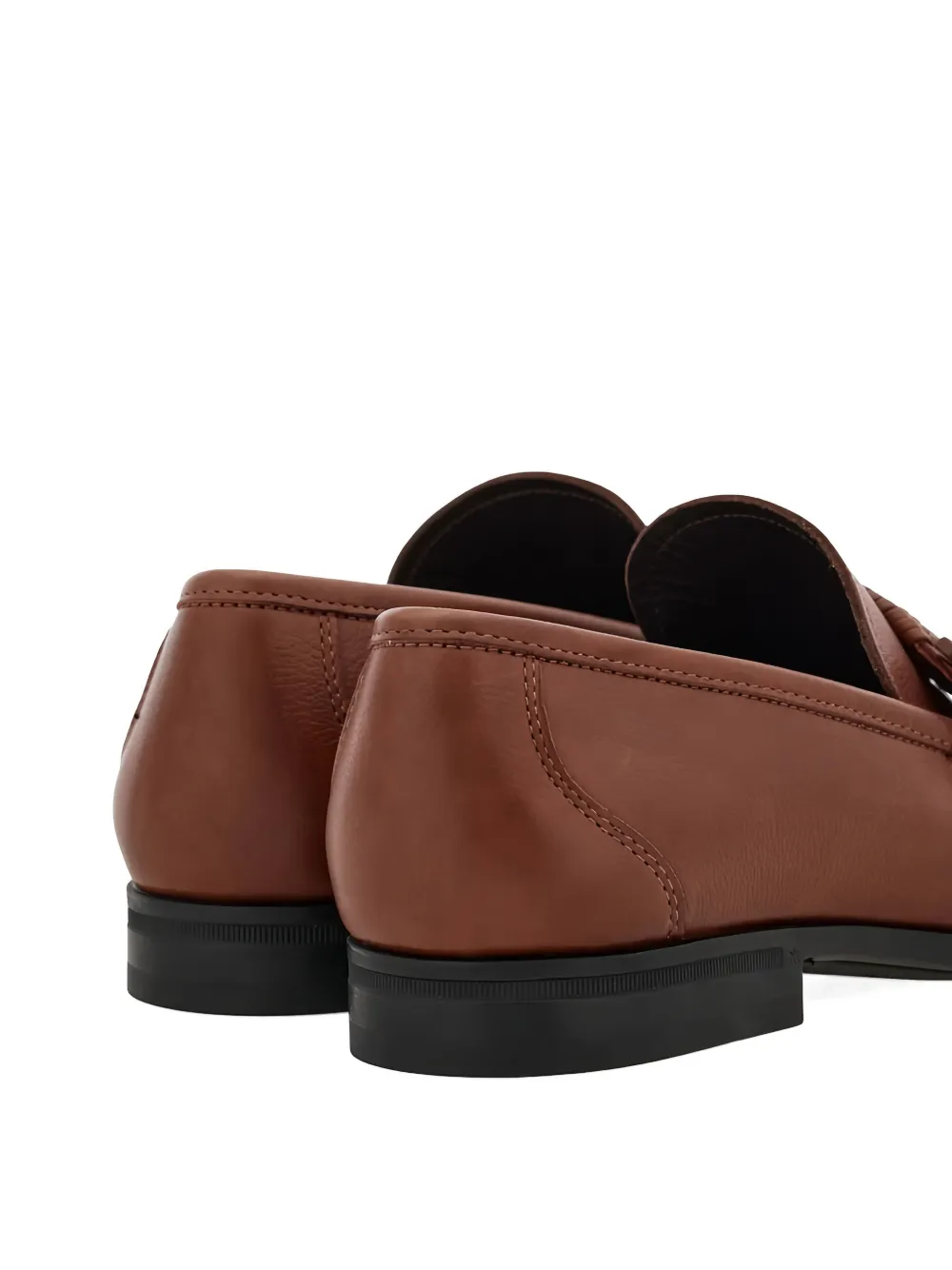 Ferragamo Loafers met gevlochten detail Bruin