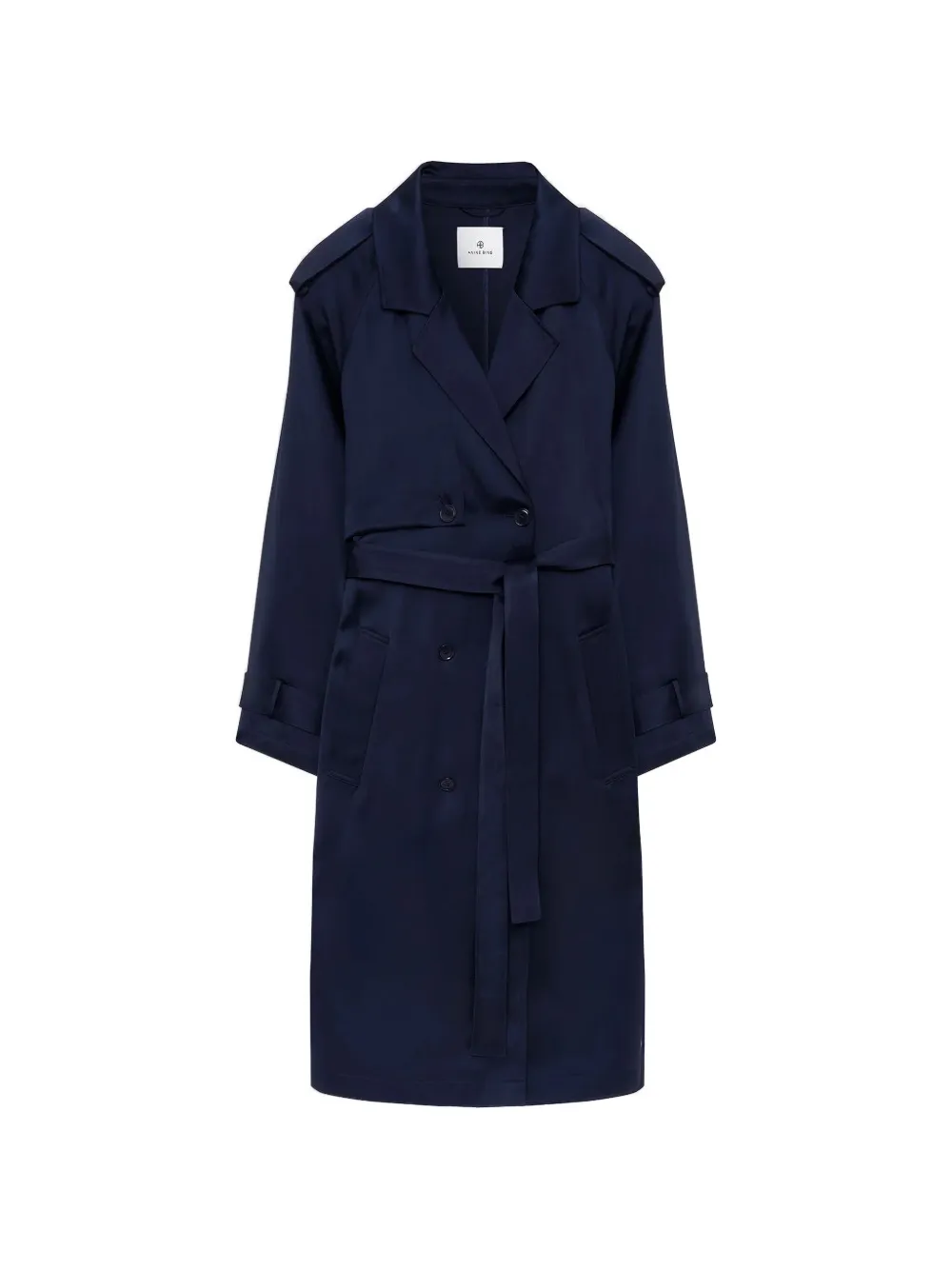 ANINE BING Ricki maxi trench coat - Blu