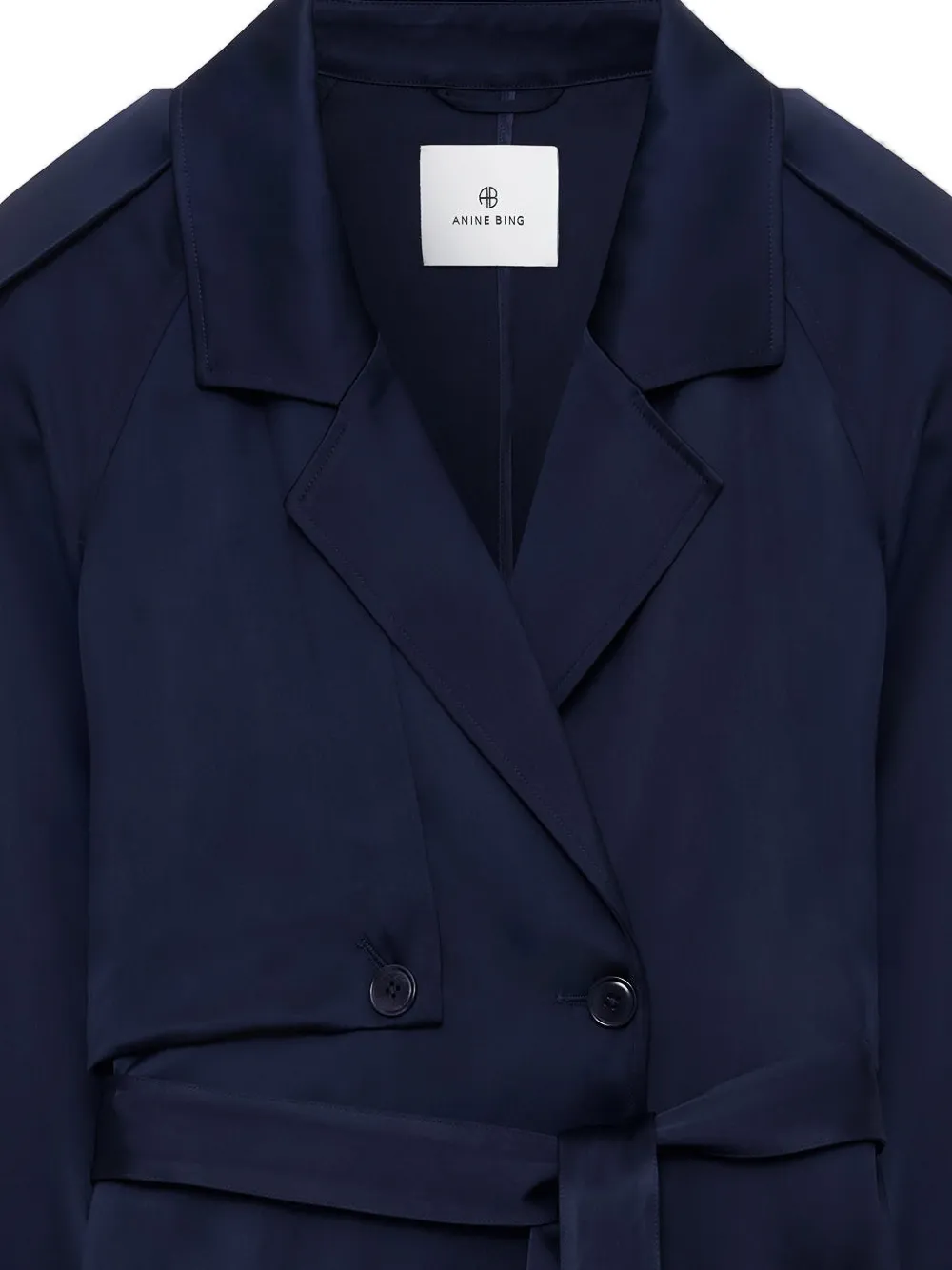 ANINE BING Ricki maxi-trenchcoat Blauw