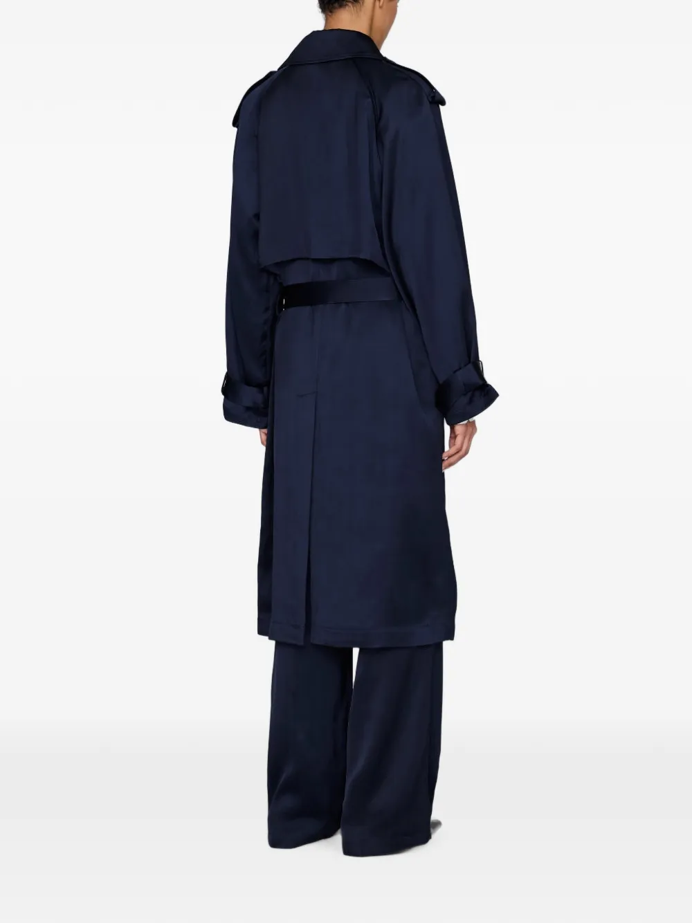 ANINE BING Ricki maxi-trenchcoat Blauw