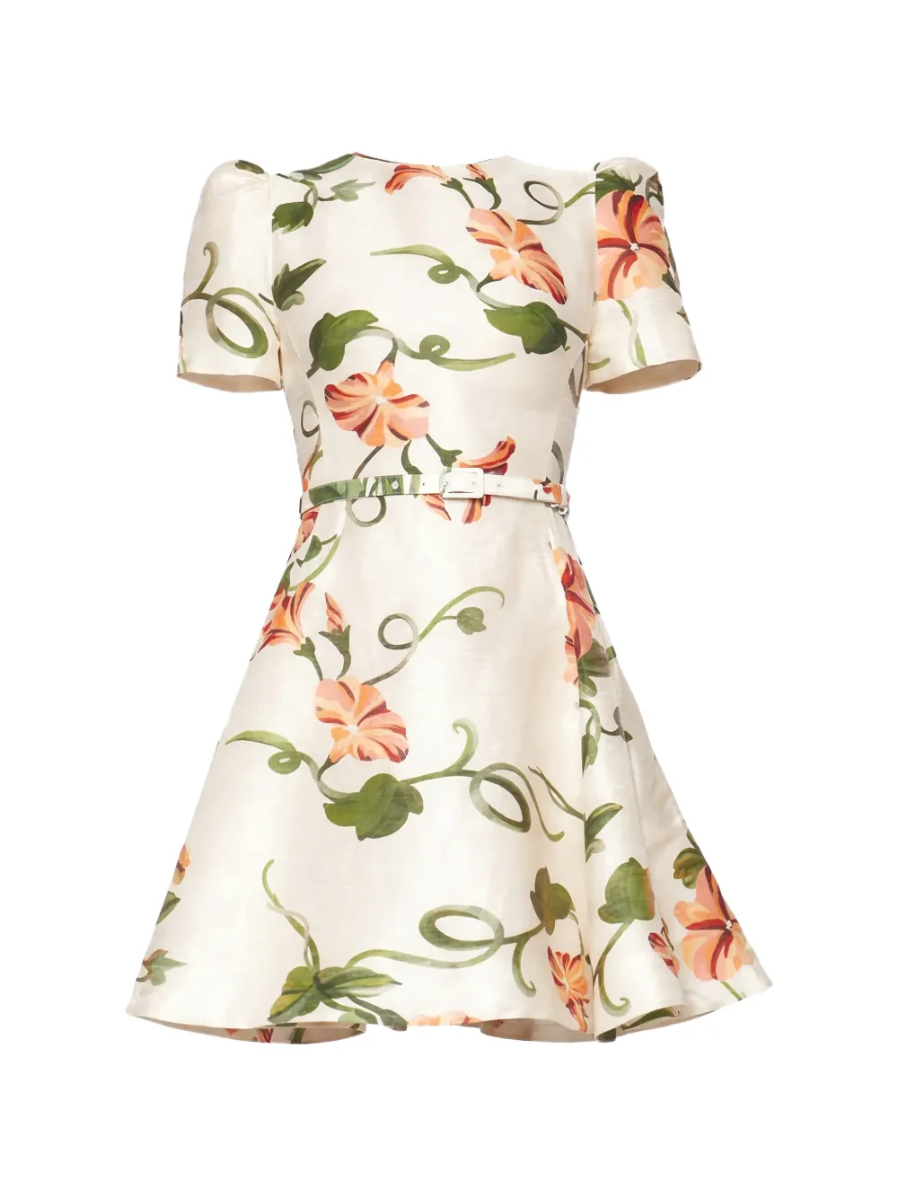 Leo Lin Elyse short-sleeve mini dress - Toni neutri