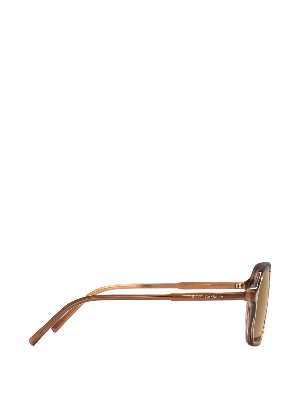 Dolce & Gabbana Eyewear Everyday zonnebril met geometrisch montuur Bruin