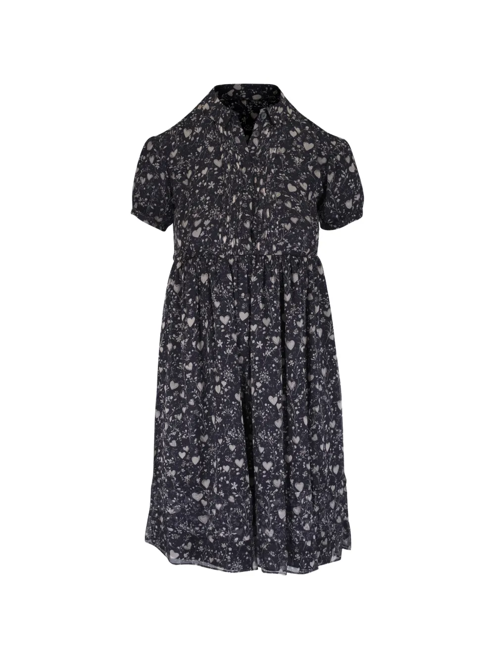 R13 floral-print mini dress - Nero