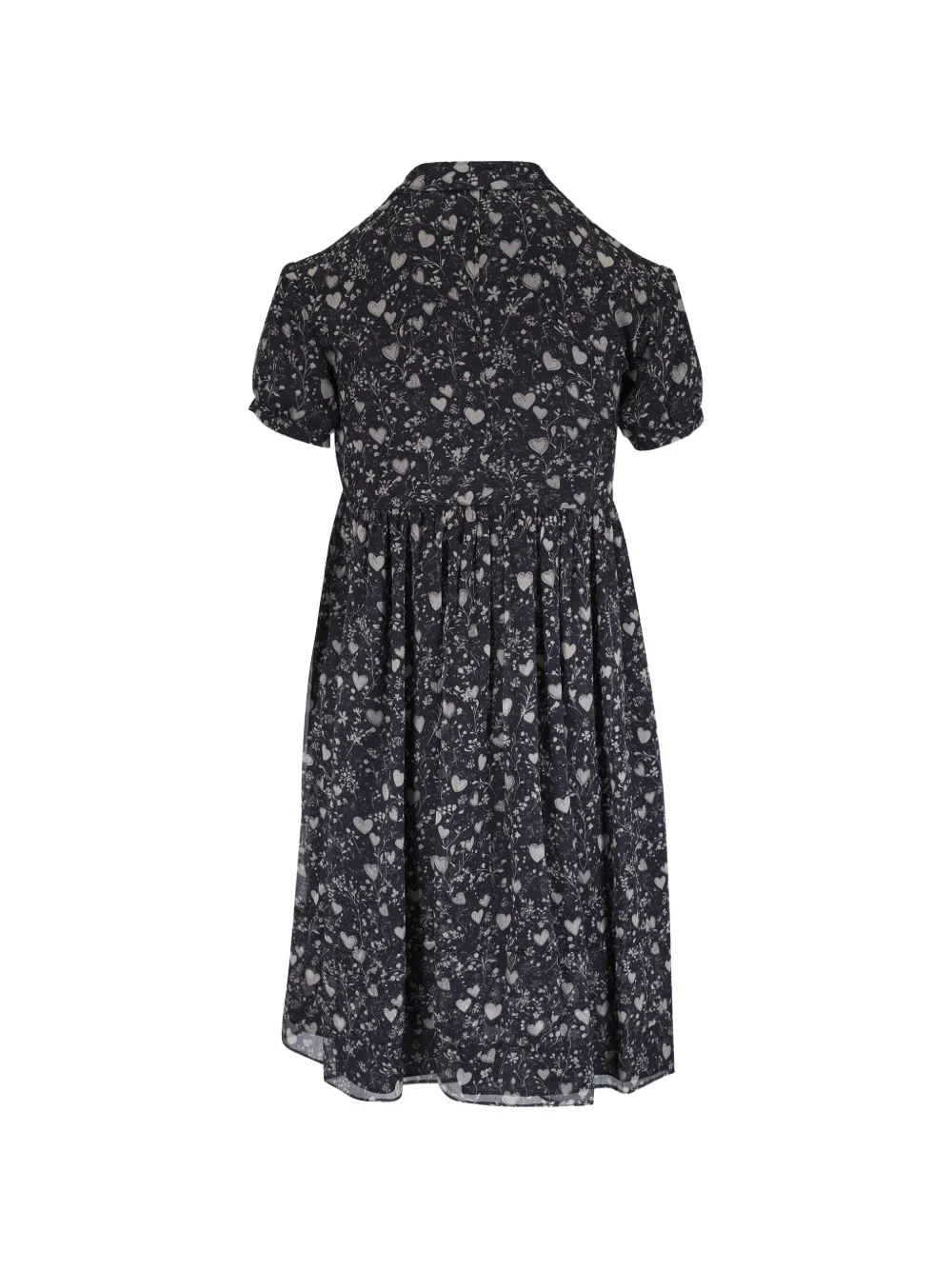R13 Mini-jurk met bloemenprint Zwart