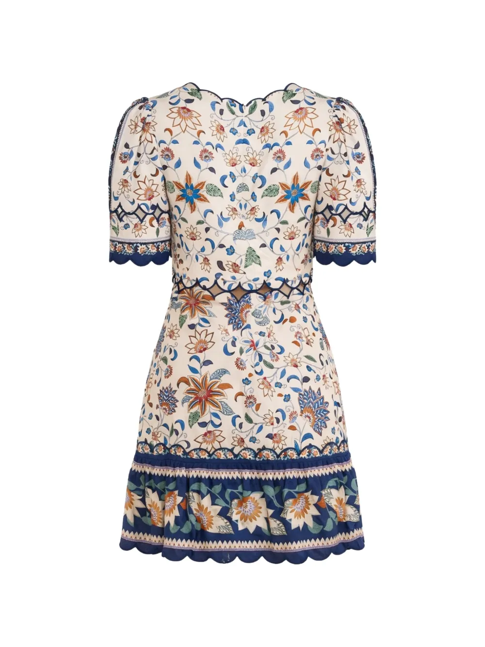 FARM Rio Mini-jurk met bloemenprint Beige