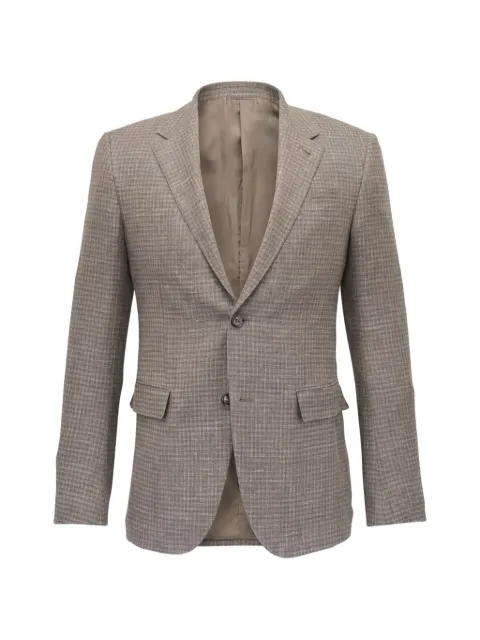 Zegna chamarra con motivo de cuadros
