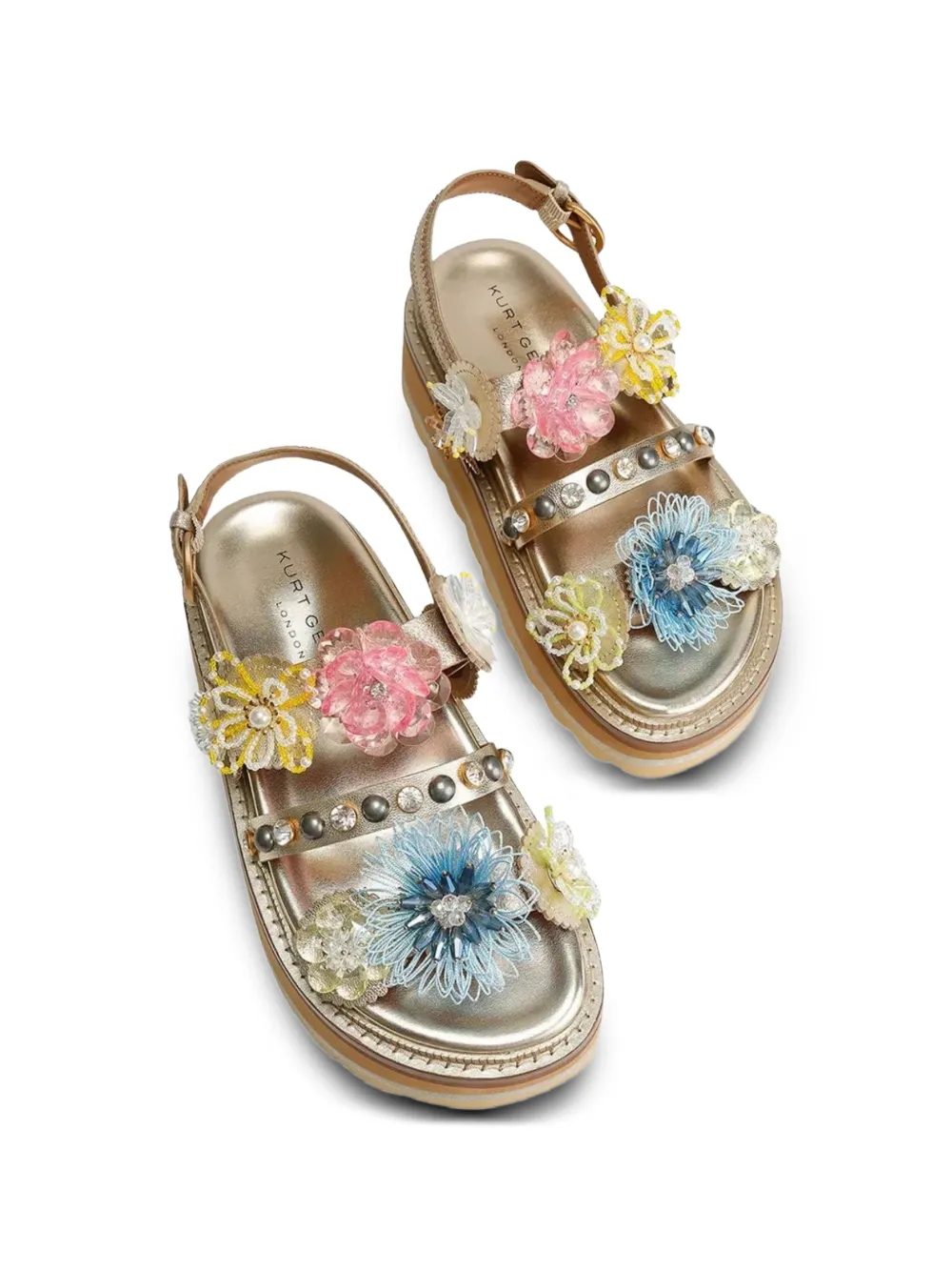 Kurt Geiger London Octavia sandalen Goud